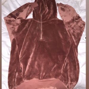 Velour hoodie